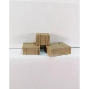 Figures-A1270 - 3 Wooden Crates - Quality Trains and Accessories Galore