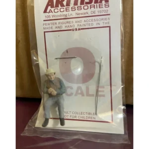 Figures-A1192 - Fishing Man Sitting - Quality Trains and Accessories Galore
