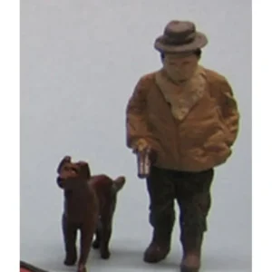 Figures-a1627 - Hunter with Dog - Arttista Figure - Quality Trains and Accessories Galore