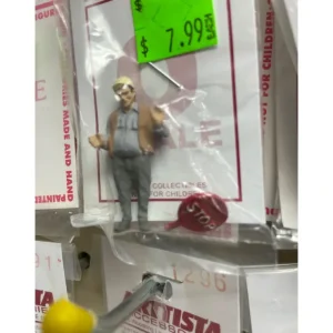 Figures-A1234 - Road Worker with Sign - Quality Trains and Accessories Galore