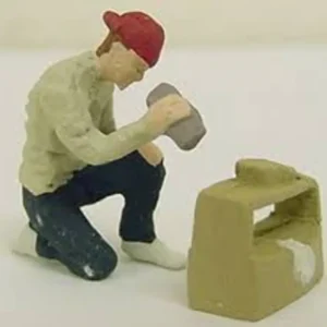 Figures-A1139 - Shoeshine Boy with Box - Quality Trains and Accessories Galore