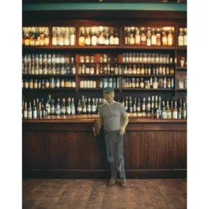 Figures-A1168 - Standing Man with Bottle - Quality Trains and Accessories Galore