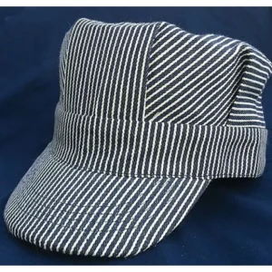 Accessories-200 bkp - Adult Blue Engineer Strap Hat - Quality Trains and Accessories Galore