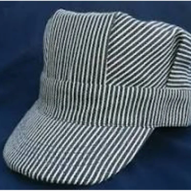 Accessories-201 bkp - Blue Engineer Strap Hat / Child - Quality Trains and Accessories Galore