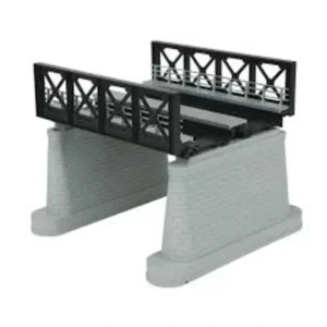 Track-40-1126 - Black Two Track Girder Bridge - Quality Trains and Accessories Galore