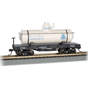 Rolling Stock-72106 - BLUE BELL KEROSENE #021 - OLD-TIME TANK CAR (HO SCALE) - Quality Trains and Accessories Galore