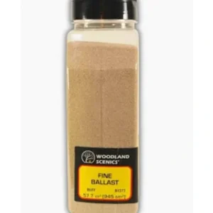 Scenery Supplies-1373 - Buff Fine Ballast / 32 oz Shaker - Quality Trains and Accessories Galore