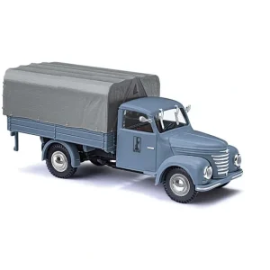 Busch 52358 HO Assembled Leuna Werke 1957 Framo V901-2 Low-Side Truck - Quality Trains and Accessories Galore