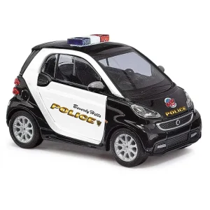 Trains-Busch 46223 HO Beverly Hills Police - 2012 Smart Fortwo Smart Car - Quality Trains and Accessories Galore