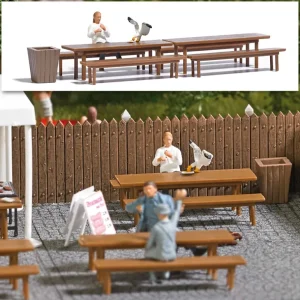 Busch 7994 HO Fish n Chips Figure Set - Quality Trains and Accessories Galore