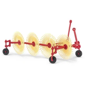 Busch 50082 HO Hay Spinner Trailer - Red - Quality Trains and Accessories Galore