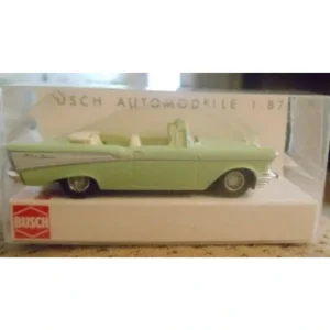 Trains-Busch 45007 HO Mint Green 1957 Chevy Bel Air Convertible - Quality Trains and Accessories Galore