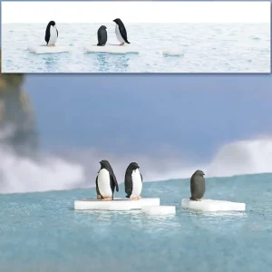 Busch 7923 HO Penguins on Ice Floes Action Set - Quality Trains and Accessories Galore