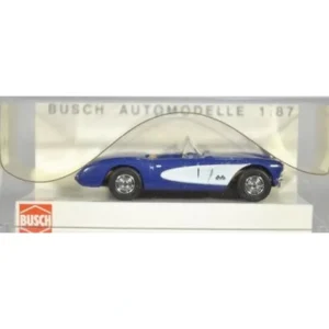 Busch 45406 HO Royal Blue Chevrolet Convertible Corvette Cabrio - Quality Trains and Accessories Galore