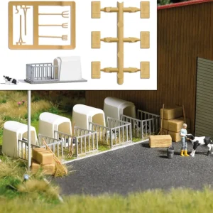 Busch 7931 HO Veal Crate Figure Set - Quality Trains and Accessories Galore