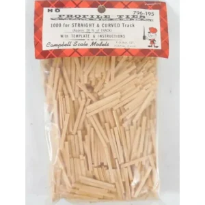 Campbell Scale Models 796-195 HO Straight & Curved Track Approx 20 Ft. - Quality Trains and Accessories Galore