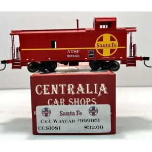 Centralia Car Shops CCS1081 HO Santa Fe CE-1 Waycar Caboose - Quality Trains and Accessories Galore
