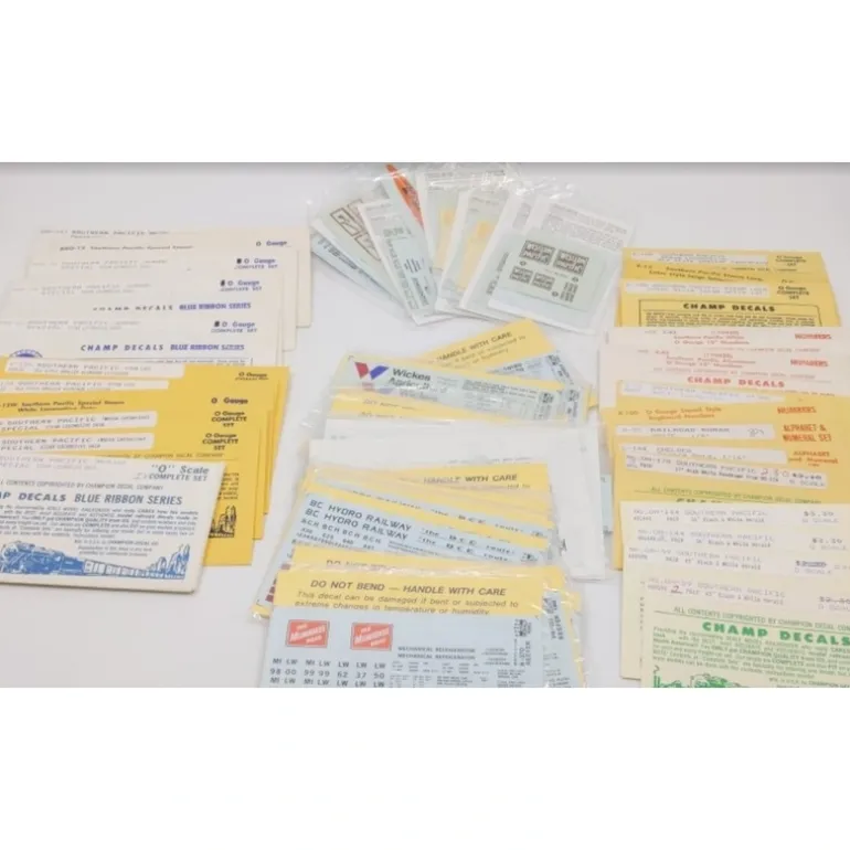 Champ Decals L-3 Giant .7 LB Lot of O / HO Random Decals, Walthers, Herald King - Quality Trains and Accessories Galore