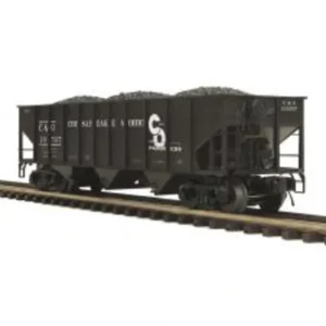 Rolling Stock-20-97964 - Chesapeake & Ohio 70-ton 3-Bay Hopper Car - Quality Trains and Accessories Galore