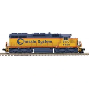 Diesel / Electric-20-21754-1 - Chessie (B&O) SD-35 Diesel Engine w/Proto-Sound 3.0 (Hi-Rail Wheels) - Cab No. 4450 - Quality Trains and Accessories Galore