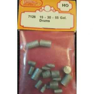 Chooch 7126 HO 15-30-55 Gal Drums - Quality Trains and Accessories Galore