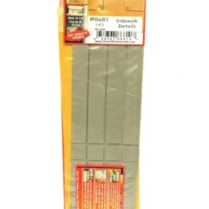 Chooch 8681 HO Medium Flexible Concrete Sidewalk Details Sheet - Quality Trains and Accessories Galore