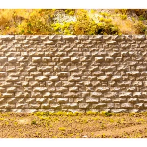 Chooch 8312 HO/N Cut Stone Interconnecting Wall Medium - Quality Trains and Accessories Galore