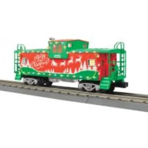 Rolling Stock-30-77399 - Christmas 2024 Extended Vision Caboose with LED Lights - Quality Trains and Accessories Galore