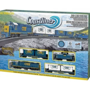HO RTR Set-00734 - Coastliner - CSX Engine and Cars / Ready to Run Set - Quality Trains and Accessories Galore