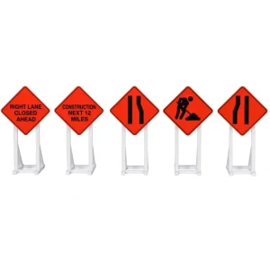 Accessories-2030240 - Construction Sign Set / 5 Pieces - Quality Trains and Accessories Galore