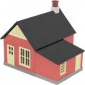 Buildings / Kits-30-90011 - Cream & Oxide Work House #2 - Quality Trains and Accessories Galore