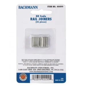 HO Track-44499 - EZ Track Rail Joiners / 36 card - Quality Trains and Accessories Galore
