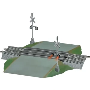 Track-6-12052 - Fastrack Crossing W/FLASHERS - Quality Trains and Accessories Galore