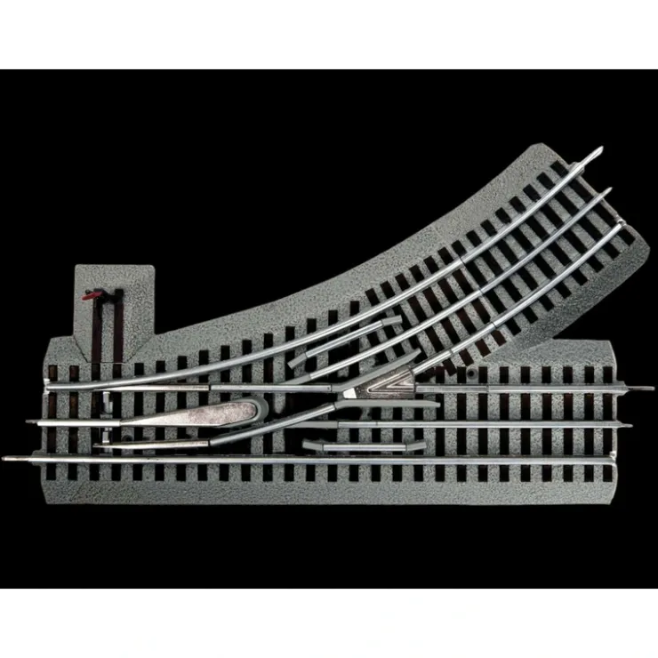 Track-6-81252 - FasTrack Manual O-31 Left Hand Switch - Quality Trains and Accessories Galore