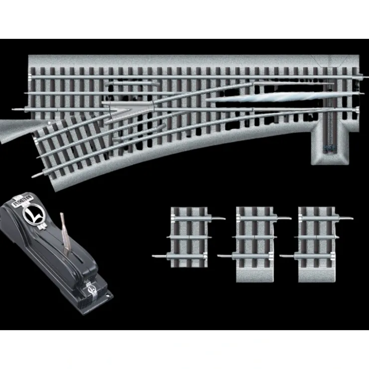 Switches-6-81953 - FASTRACK O72 REMOTE/COMMAND CONTROL LEFT HAND (LH) SWITCH - Quality Trains and Accessories Galore