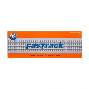 Track-6-12032 - Fastrack 10" Straight / 4 Pack - Quality Trains and Accessories Galore