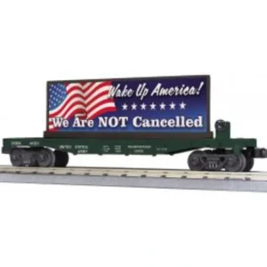 Rolling Stock-30-76857 - Flat Car w/ Billboard - U.S. Army (Uncancelled America) Car No: 41021 - Quality Trains and Accessories Galore