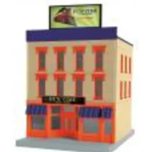 Buildings / Kits-30-90659 - Fun Time Train & Hobby 3-Story City Building - Quality Trains and Accessories Galore