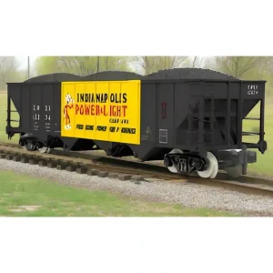 Rolling Stock-70-75075 - G GAUGE - Indianapolis Power & Light 4-Bay Hopper Car - Quality Trains and Accessories Galore