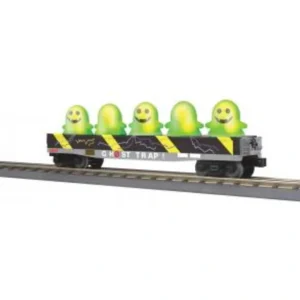 O Rolling Stock-30-72255 - Ghost Trap Gondola Car w/Flickering Lighted Ghosts - Ghost Trap No. 2024 - Quality Trains and Accessories Galore