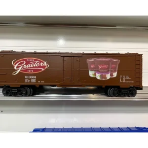 Rolling Stock-30-78233 - Graeter's Ice Cream Reefer Car #513001 - Quality Trains and Accessories Galore