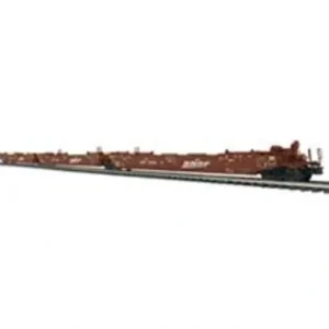 Rolling Stock-3003053-3 - GUNDERSON MAXI-IV WELL CAR BNSF (WEDGE LOGO) 255417 (BROWN/WHITE) - Quality Trains and Accessories Galore