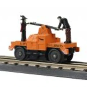 Engines-30-5241 - Halloween Operating Hand Car - (Orange) No. 1031 - Quality Trains and Accessories Galore