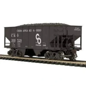 Rolling Stock-80-97086 - HO GAUGE - Chesapeake & Ohio USRA 55-Ton Steel Twin Hopper Car #300520 - Quality Trains and Accessories Galore