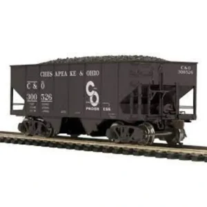 Rolling Stock-80-97088 - HO GAUGE - Chesapeake & Ohio USRA 55-Ton Steel Twin Hopper Car #300526 - Quality Trains and Accessories Galore