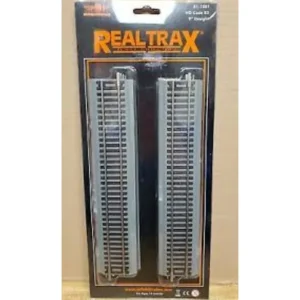 Track-81-1001 - HO RealTrax 9" Straight Code 83 Track w/Roadbed - 4 Pack - Quality Trains and Accessories Galore