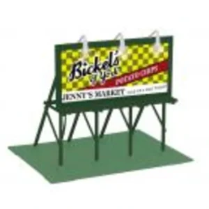 Accessories-30-90646 - Jennys Market Lighted Billboard - Quality Trains and Accessories Galore