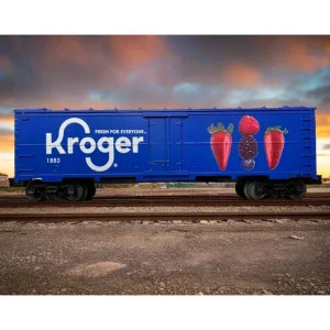 Rolling Stock-30-78238 - Kroger Modern Reefer Car - (Fruit - Dixie Union Station) - Quality Trains and Accessories Galore