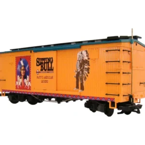 LGB 44673 - G SCALE ANNIE OAKLEY REFRIGERATOR REEFER TRAIN CAR - Quality Trains and Accessories Galore
