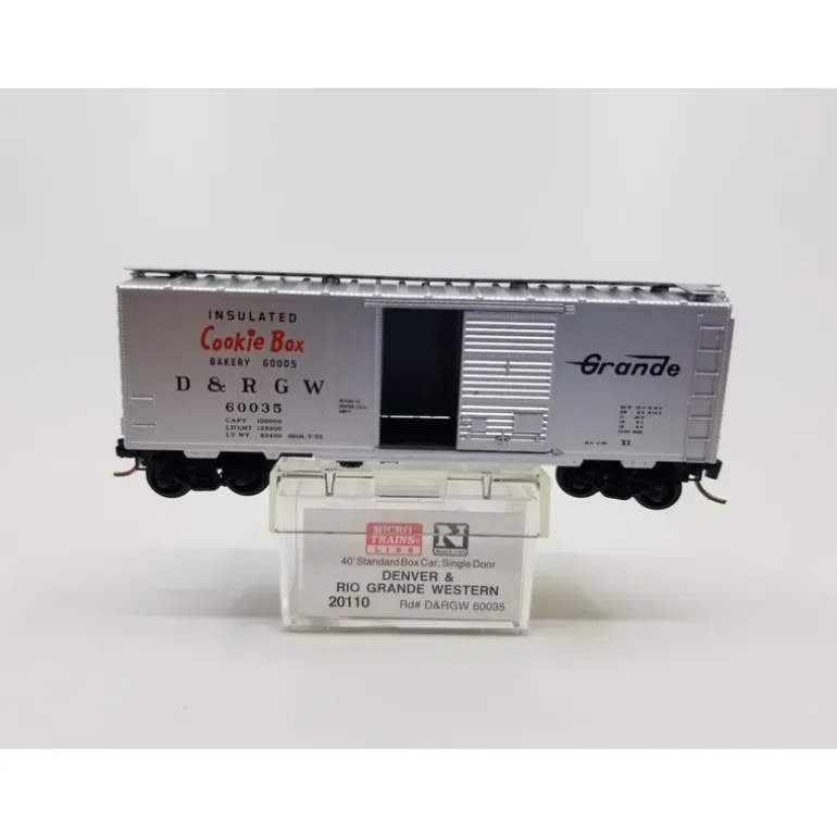 Micro-Trains 02000110 N D&RGW 40' Standard Single Door Boxcar #60035 - Quality Trains and Accessories Galore> Best